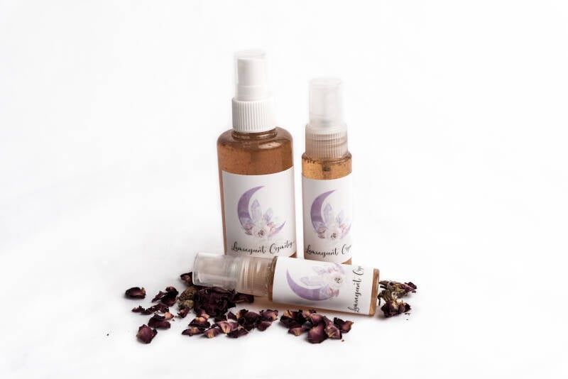 face spray rose water product photography