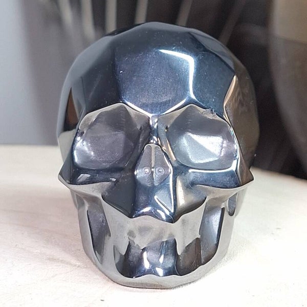 Terahertz schedel. Prachtige kwaliteit. Super mooie geometrische skull van 7cm
