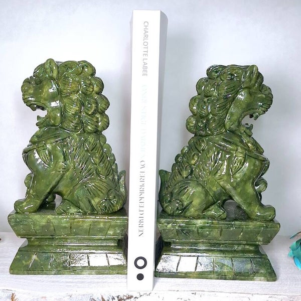 Xiuyan Jade / Nephriet /Serpentijn Guardian Fu Dog lion