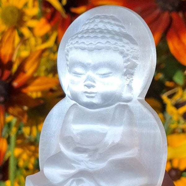 Seleniet boeddha, prachtige Buddha met zeer mooie flash.