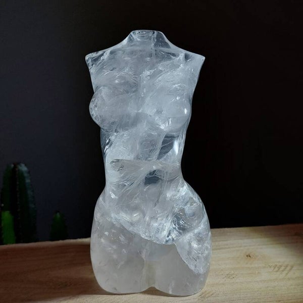 Bergkristal body XL. Volop regenboogjes. 20cm en 2kg!!!