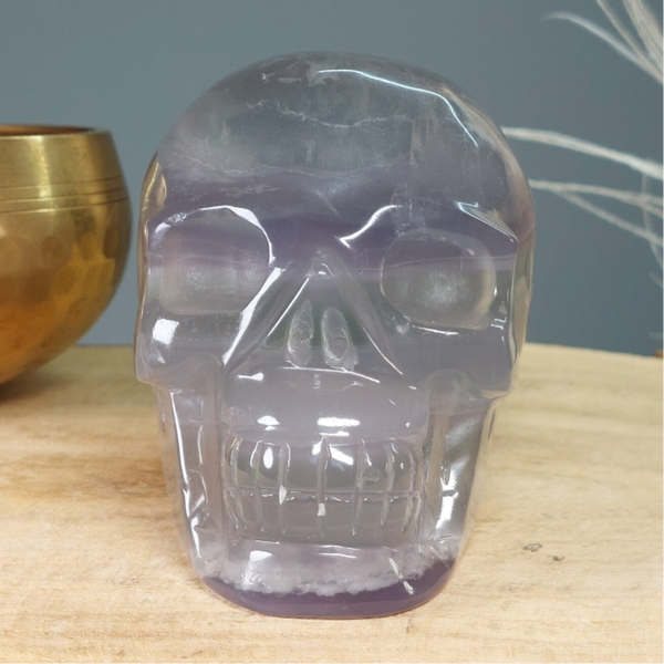 Fluoriet skull. Prachtige schedel met regenboogjes🌈