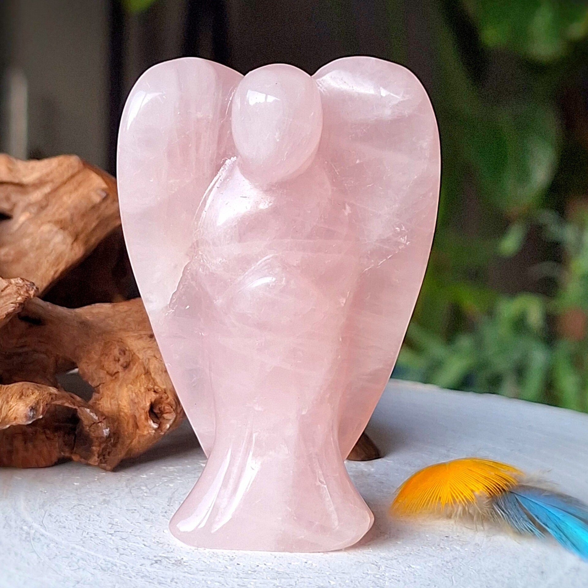 Rozenkwarts. Prachtige Rozekwarts Engel