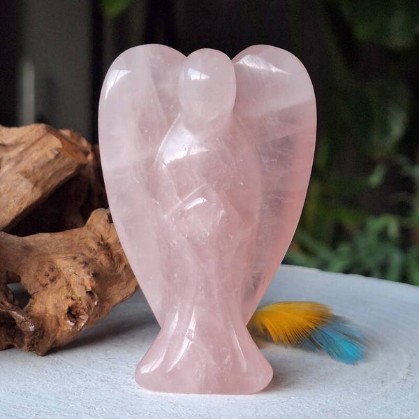 Rozenkwarts. Prachtige Rozekwarts Engel