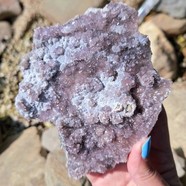 Amethist Roos. Sprankelende schoonheid van Flower Amethyst uit Irai Brazilie. Irai kwarts.