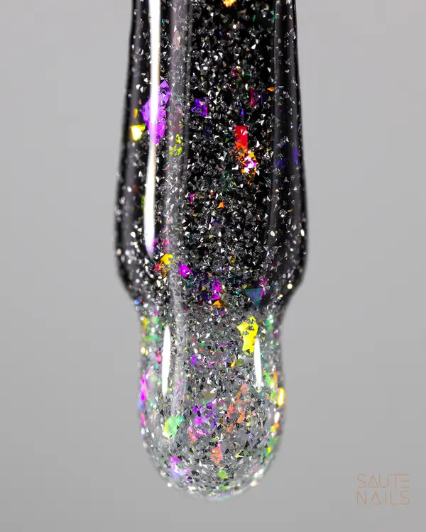 SAUTE NAILS SILVER FLASH TOP NO WIPE