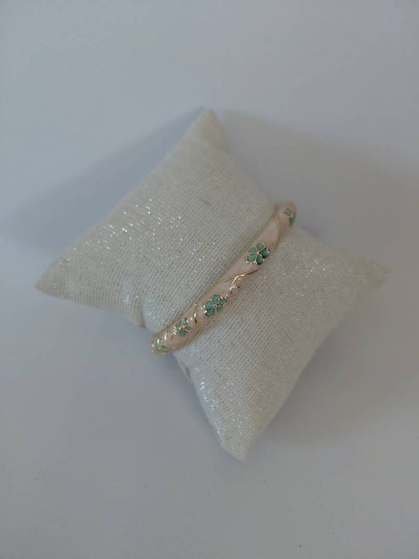 Bracelet Thaïlandais rose clair et vert