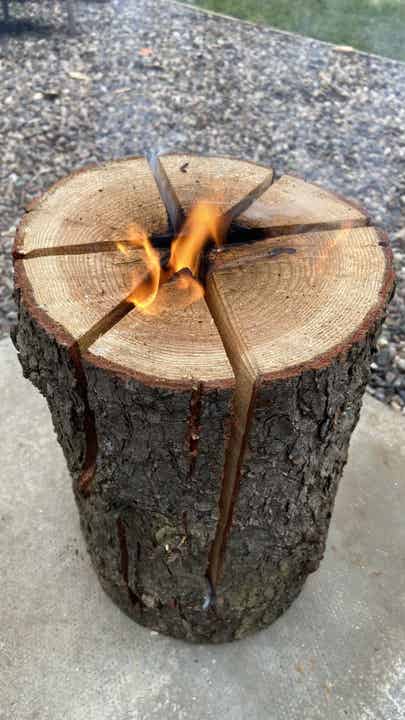 Swedish Log Candle