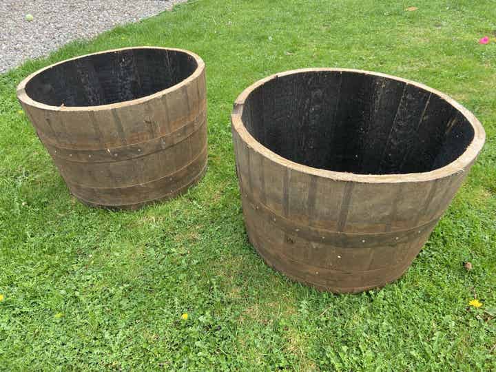 Half Whiskey Barrel