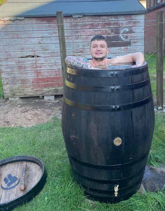 Whisky Barrel Ice Bath