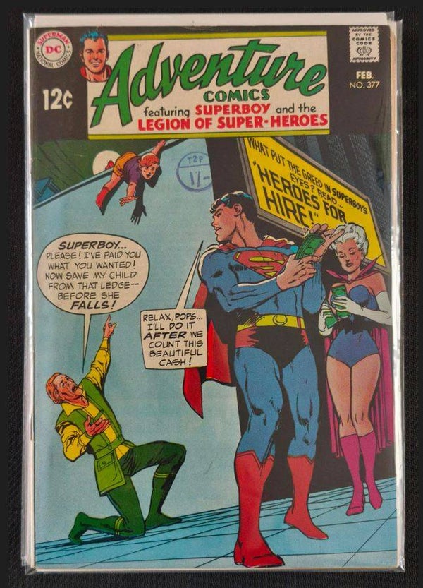 Adventure Comics #377 – Heroes for Hire (DC Comics, février 1969)