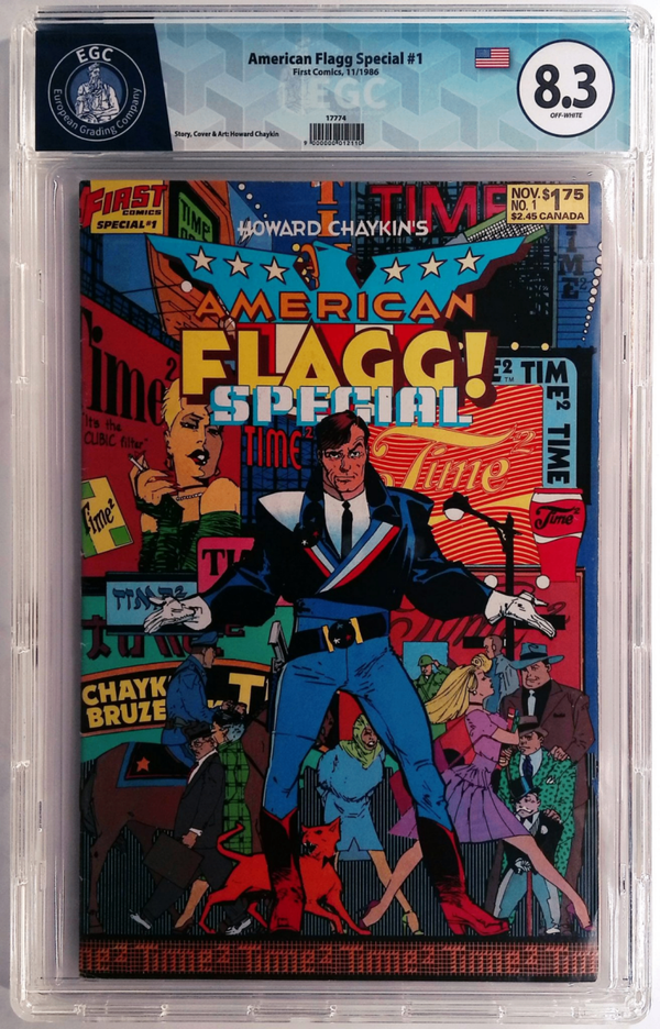 American Flagg - Special #1 EGC 8.3 - Howard Chaykin's American Flagg (First Comics, Nov 1986)