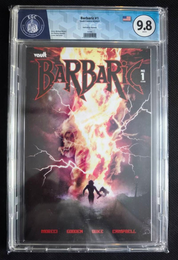 Barbaric #1 EGC 9.8 (Vault Comics, juin 2021)  Hal Laren Variant