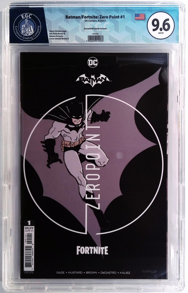 Batman -Fortnite - Zero Point #1 EGC 9.6 - Donald Mustard Variant (DC Comics, Juin 2021)