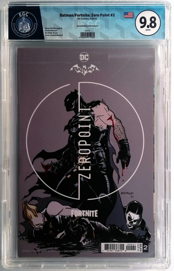Batman-Fortnite - Zero Point #2 EGC 9.8 - Donald Mustard Variant (DC Comics, Juillet 2021)