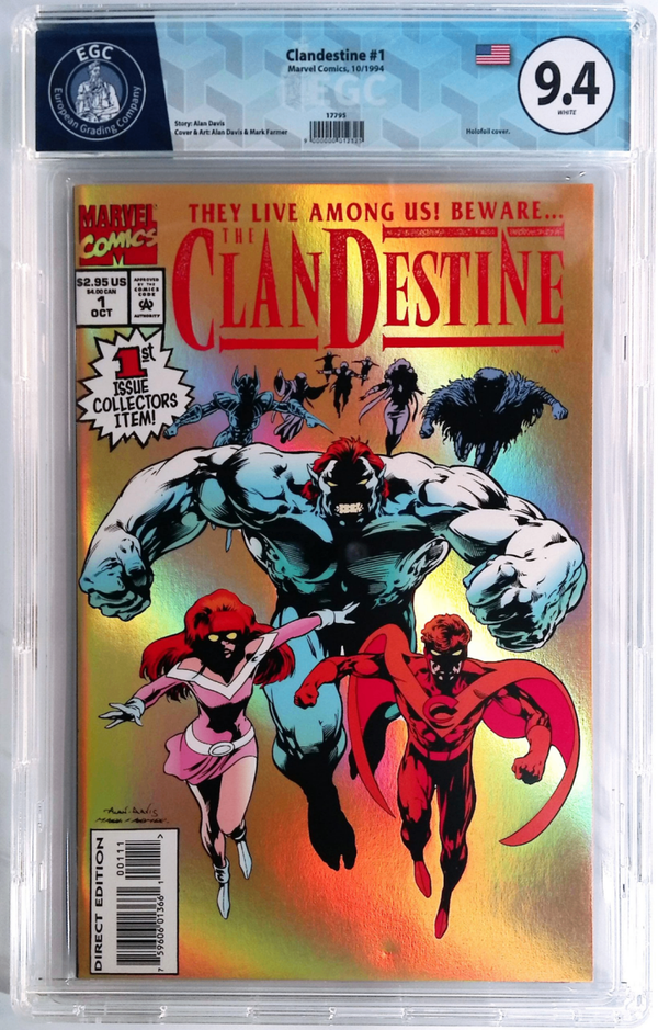 ClanDestine #1 EGC 9.4 - Holofoil Cover (Marvel Comics, Oct 1994)