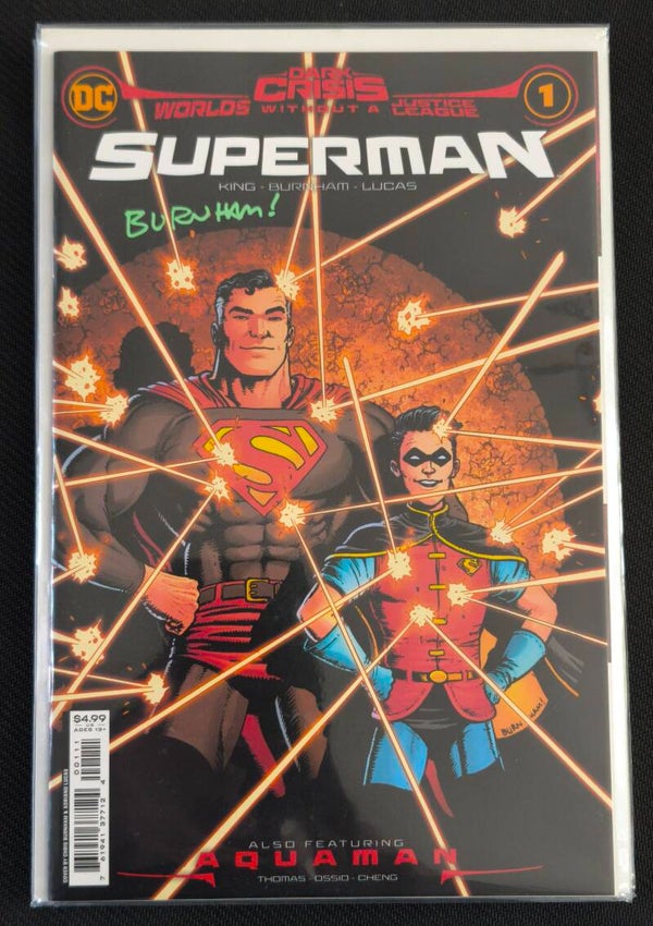 Dark Crisis - Worlds Without a Justice League – Superman #1 – Signé par Chris Burnham avec Certification CSA (DC Comics, octobre 2022)