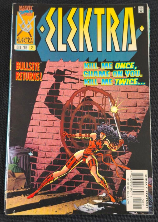 Elektra #2 - Kill Me Once, Shame On You. Kill Me Twice - Édition Directe (Marvel Comics, Décembre 1996)