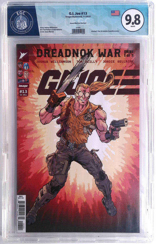 G.I. Joe #13 EGC 9.8 - Dreadnok War Part 1 - Jesus Merino Variant 1-25 (Image, Nov 2025)