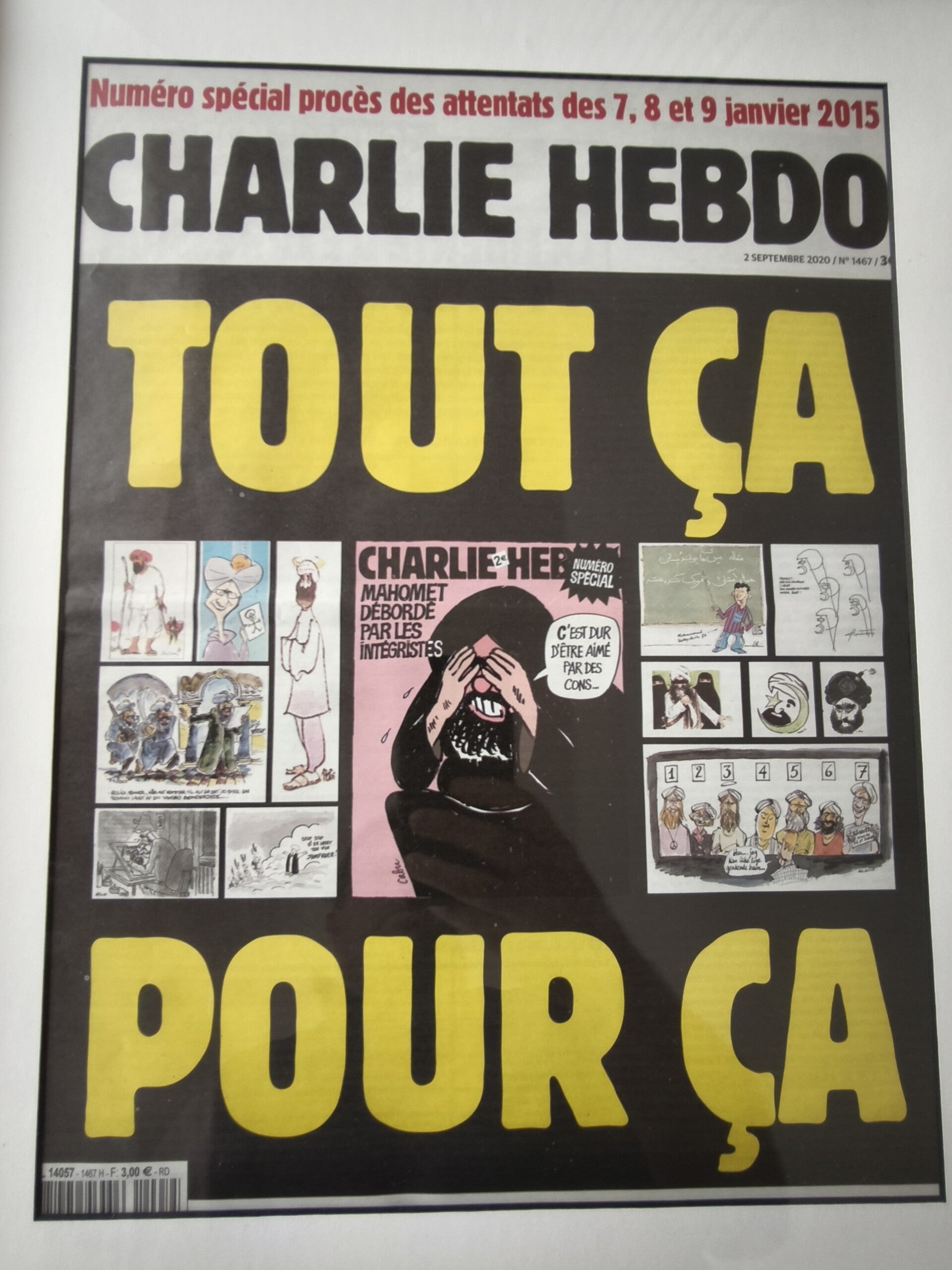 Charlie Hebdo N°1467 - Spécial Procès - Tout ça pour ça - Septembre 2020 - Etat Neuf