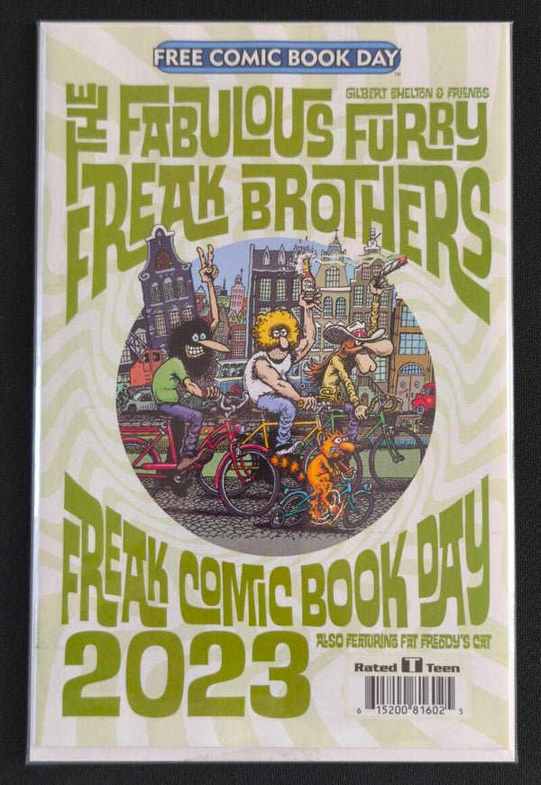 The Fabulous Furry Freak Brothers – Freak Comic Book Day 2023 – Couverture Régulière par Gilbert Shelton (Fantagraphics - Gilbert Shelton & Friends, mai 2023)