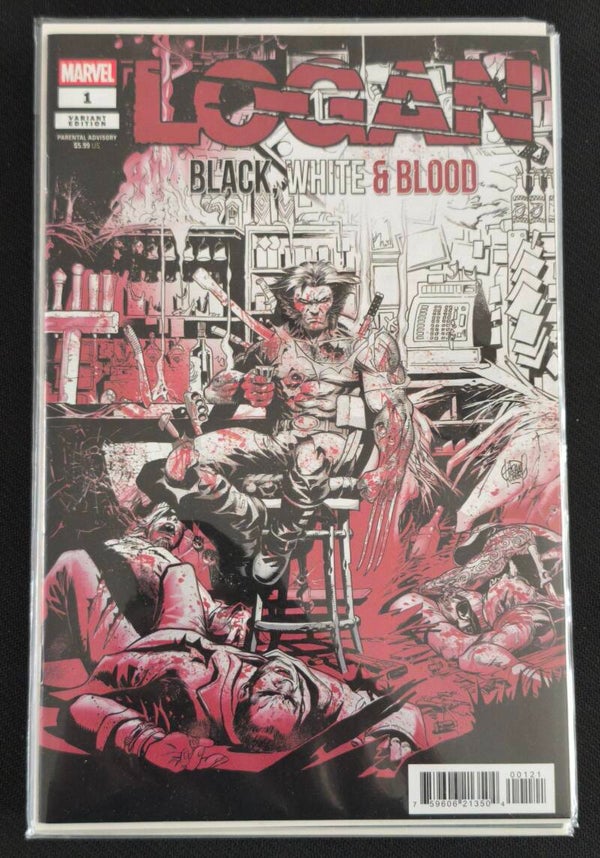 Logan - Black White & Blood #1 – Variant Cover (Marvel Comics, mars 2023)
