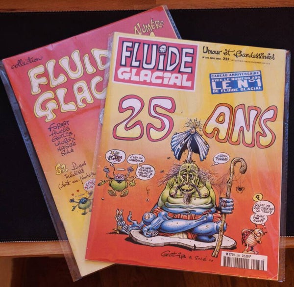 Lot de 2 magazines Fluide Glacial #1 Reprint 25ème Anniversaire et #286