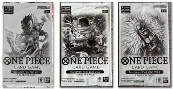 One Piece - Lot de 3 Booster Tournament Pack (2025 Vol2/3/4)