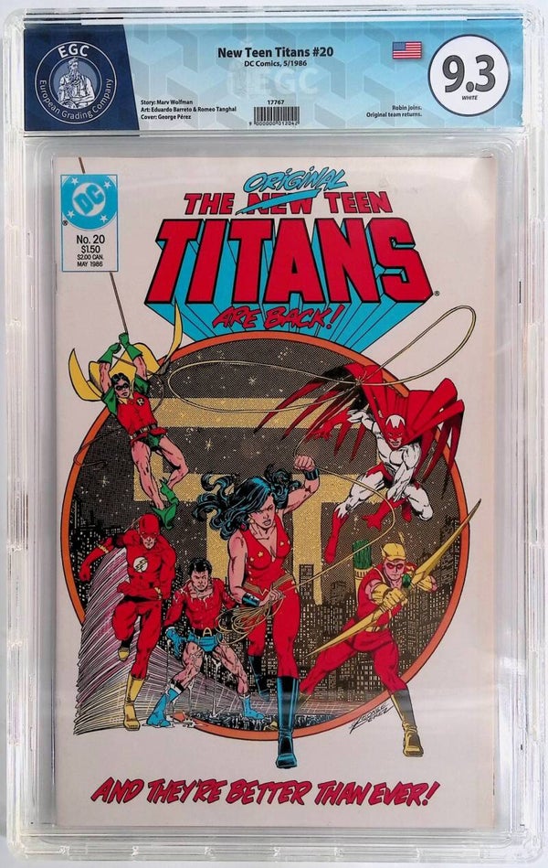 New Teens Titans #20 EGC 9.3 DC Comics 1986