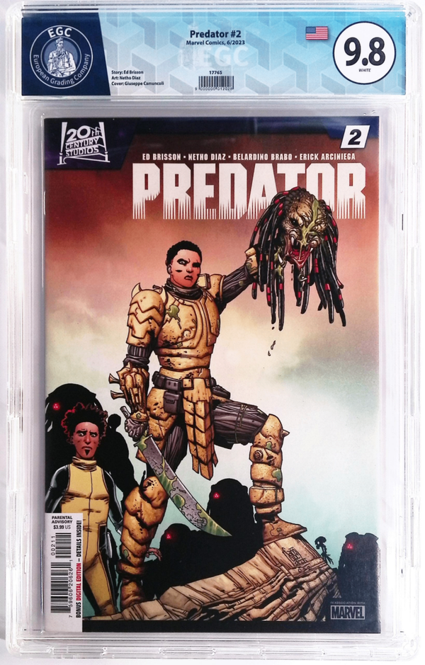 Predator #2 EGC 9.8 - Giuseppe Camuncoli Cover (Marvel Comics, Juin 2023)
