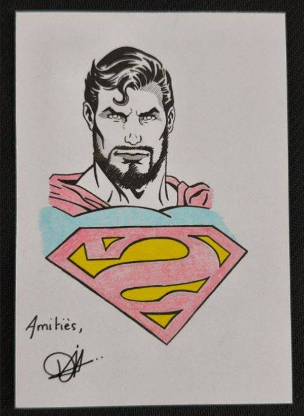 Print Superman signé par David Herbouiller (Nantes, 2 mai 2026)