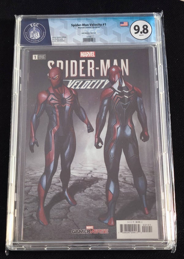 Spider Man - Velocity #1 EGC 9.8 - Design Variant (Marvel Comics, Oct 2019)
