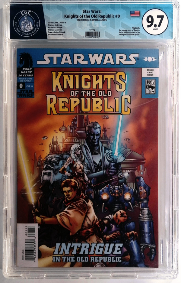 Star Wars - Knights of the Old Republic #0 EGC 9.7 (Dark Horse Comics, Mars 2006)