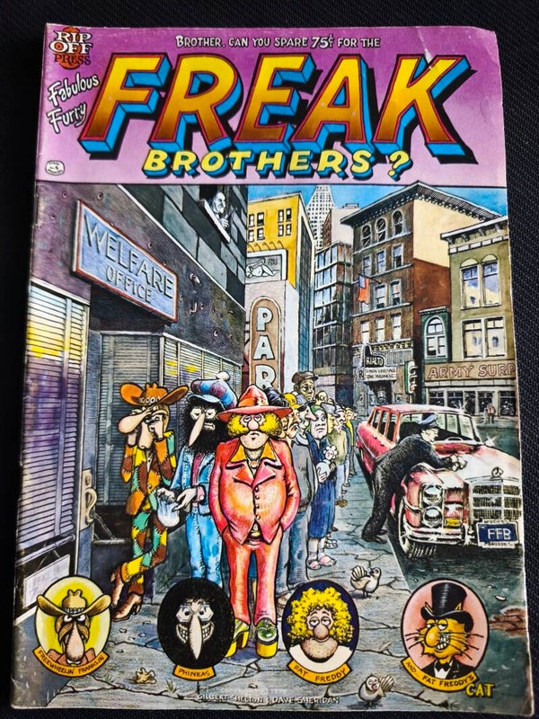The Fabulous Furry Freak Brothers #04 – 1ere Edition Originale (Rip Off Press, 1975) Brother, Can You Spare