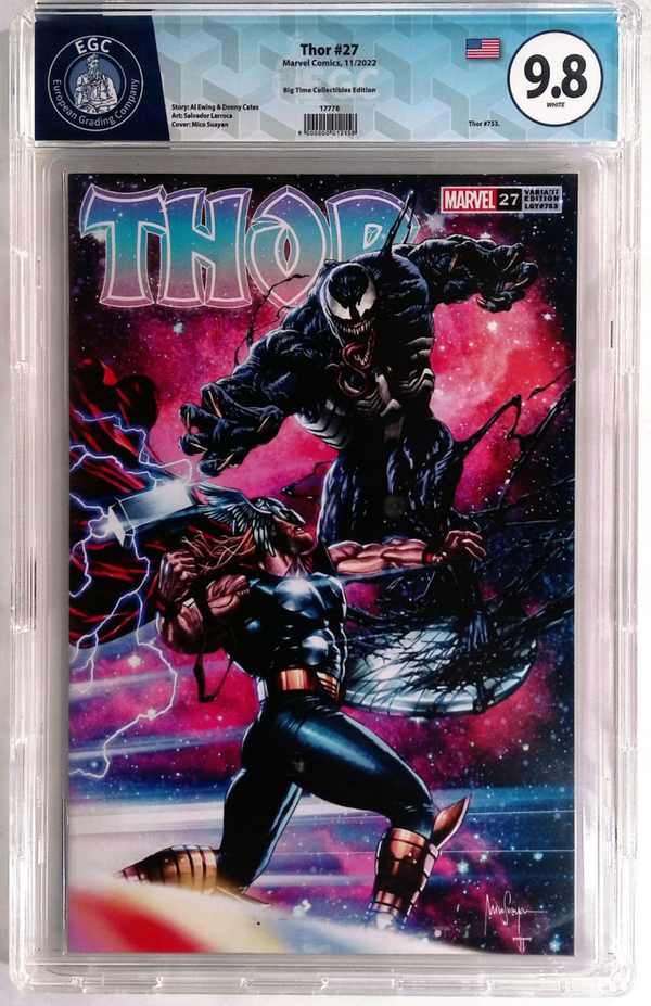 Thor #27 EGC 9.8 - Big Time Collectibles Edition - Variant Cover (Marvel Comics, Nov 2022)