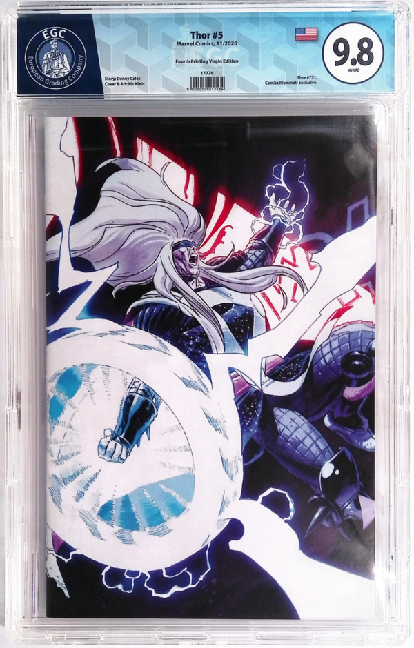 Thor #5 EGC 9.8 - Nic Klein Virgin Variant - Fourth Printing (Marvel Comics, Nov 2020)