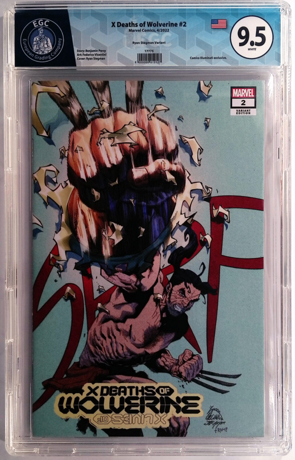 X Deaths of Wolverine #2 EGC 9.5 - Ryan Stegman Variant (Marvel Comics, Avril 2022)