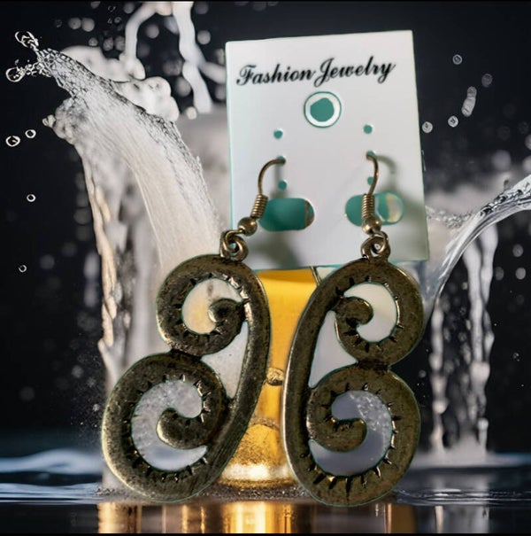 Swirl Dangle Earrings