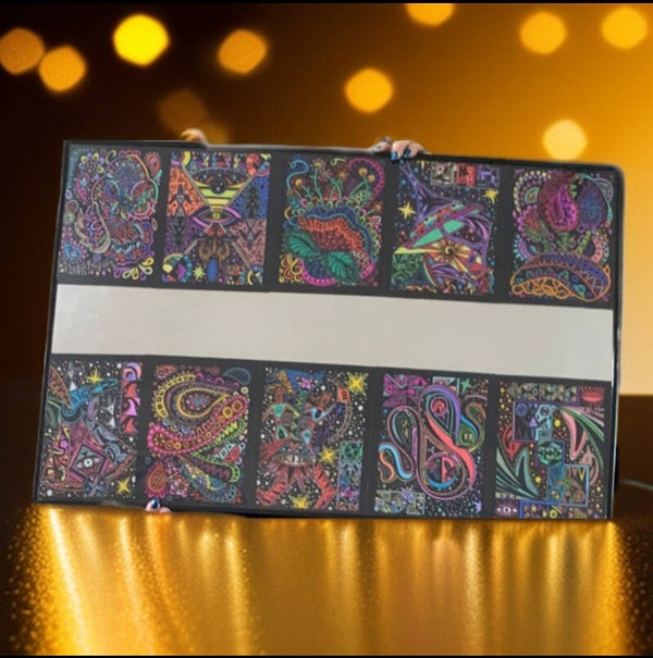 Retro Fuzzy Mirror Wall Art