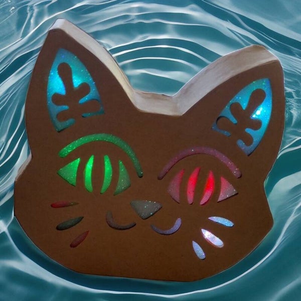 Light Up Cat Decor