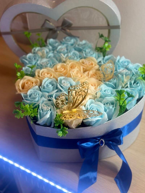 Cuore con Rose di Sapone