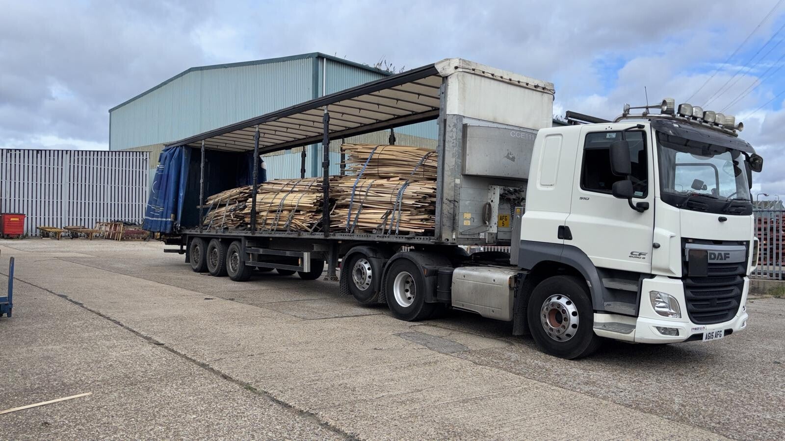 Solutions MJG Ltd lorry providing haulage in Northamptonshire