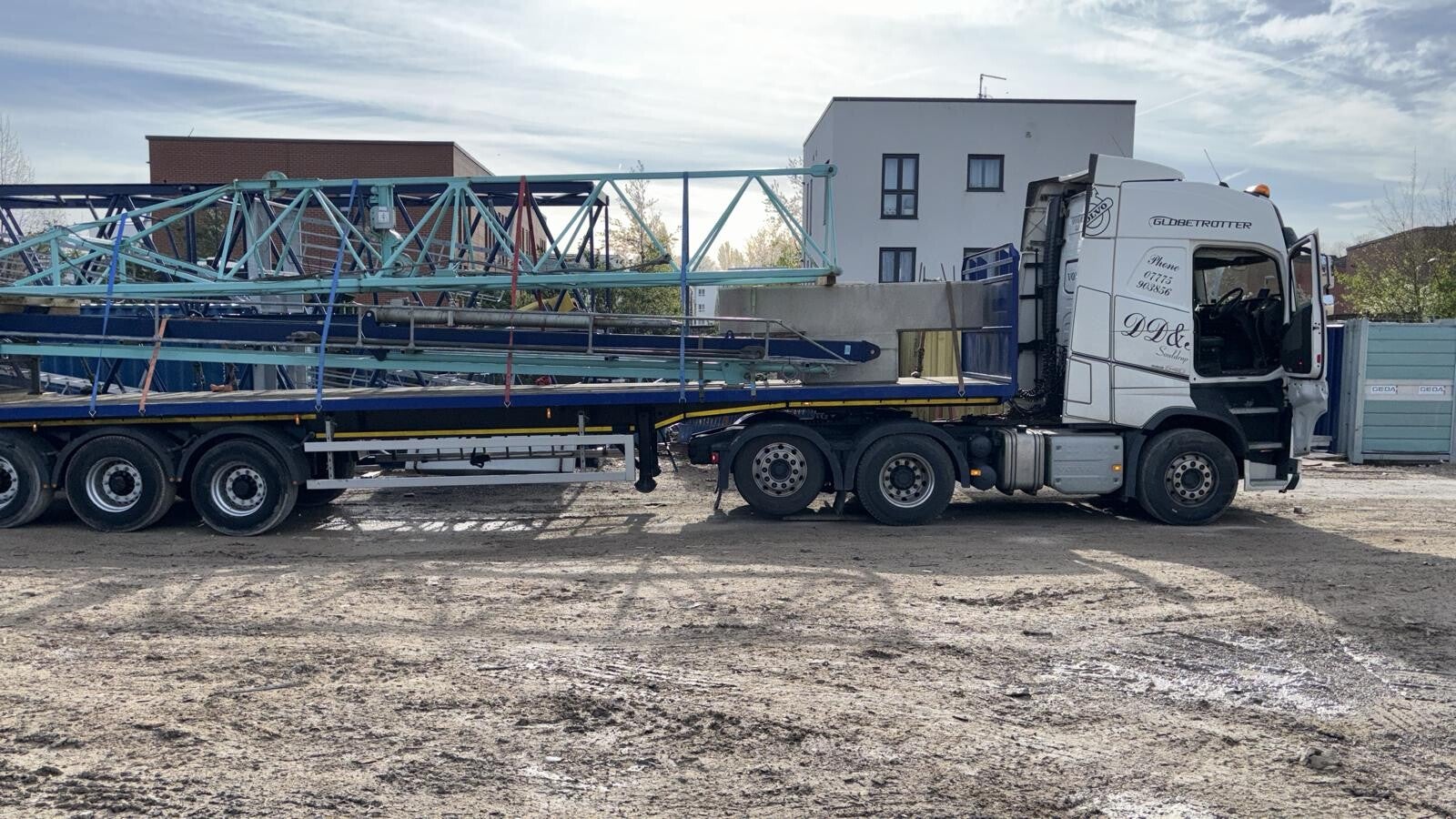 Solutions MJG Ltd lorry providing haulage in Northamptonshire