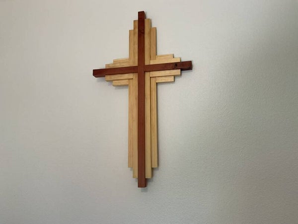Handmade Wooden Cross Large 24" x 14"