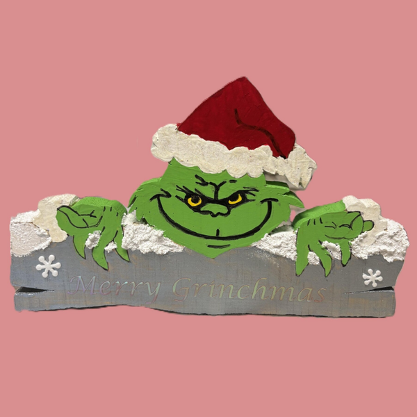 Greg's Painted wooden Grinch