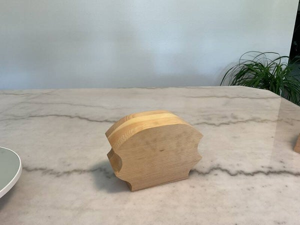 Curvy style band saw box with 2 drawers.