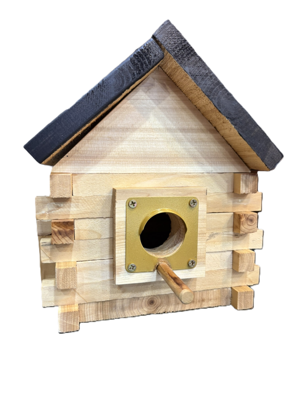 Cabin style birdhouse