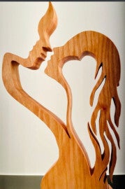Man and woman silhouette