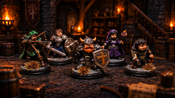 starter heroes pack -5 fantasy miniaturen (32mm)