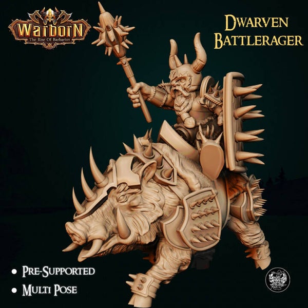 Dwarven Battlerager Boar